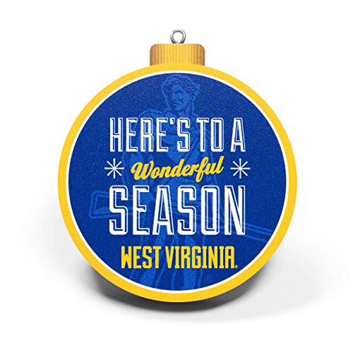 YouTheFan NCAA West Virginia Mountaineers 3D Logo Series Ornament - 757 Sports Collectibles
