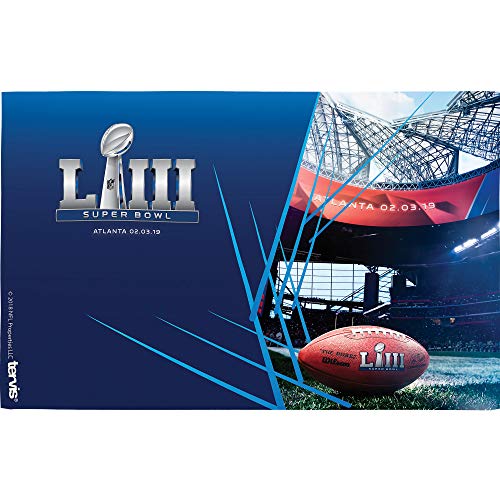 Tervis NFL-Super Bowl 53 Insulated Tumbler with Wrap and Blue Lid, 16oz, Clear - 757 Sports Collectibles