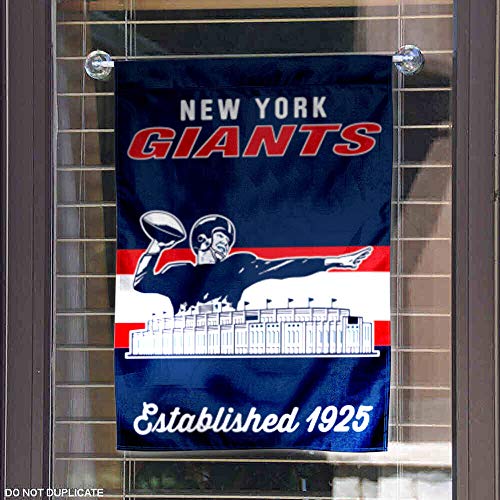 WinCraft Giants Throwback Retro Vintage Garden Flag Double Sided Banner - 757 Sports Collectibles