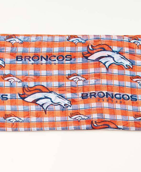 NFL Denver Broncos Endless Loop Plaid Infinity Scarf - 757 Sports Collectibles