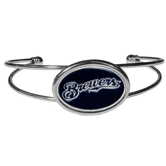 Milwaukee Brewers Bracelet Double Bar Cuff CO - 757 Sports Collectibles