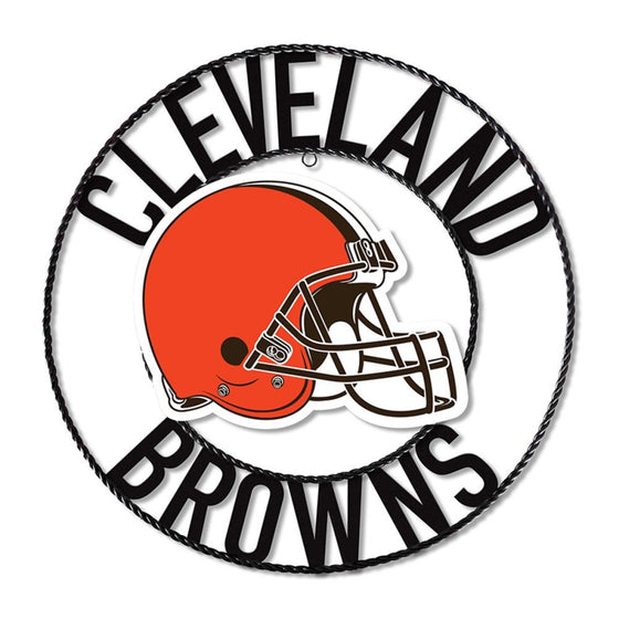 Cleveland Browns 24" Wrought Iron Wall Art - 757 Sports Collectibles