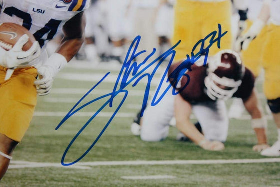 Stevan Ridley Autographed LSU Tigers 8x10 Photo Running- JSA Auth Blue - 757 Sports Collectibles