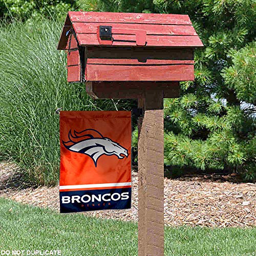 WinCraft Denver Broncos Double Sided Garden Flag - 757 Sports Collectibles