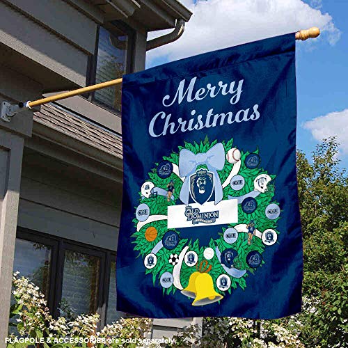 Old Dominion Monarchs Happy Holidays Christmas Banner Flag - 757 Sports Collectibles
