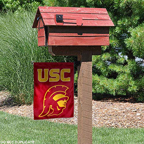 College Flags & Banners Co. Southern Cal USC Trojans Trojan Head Garden Flag - 757 Sports Collectibles