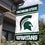College Flags & Banners Co. Michigan State Spartans Two Sided and Double Sided House Flag - 757 Sports Collectibles