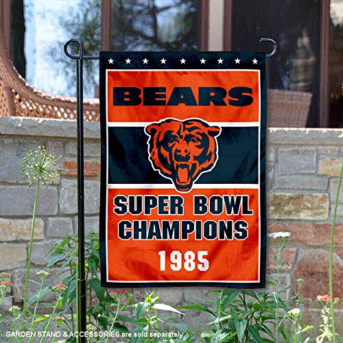 WinCraft Chicago Bears 1985 Super Bowl Champions Double Sided Garden Flag - 757 Sports Collectibles