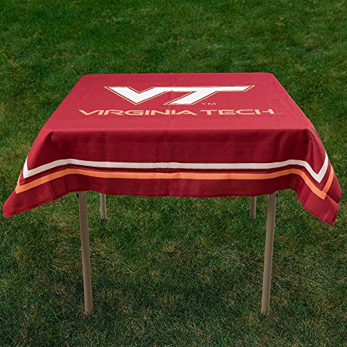 College Flags & Banners Co. Virginia Tech Hokies Logo Tablecloth or Table Overlay - 757 Sports Collectibles