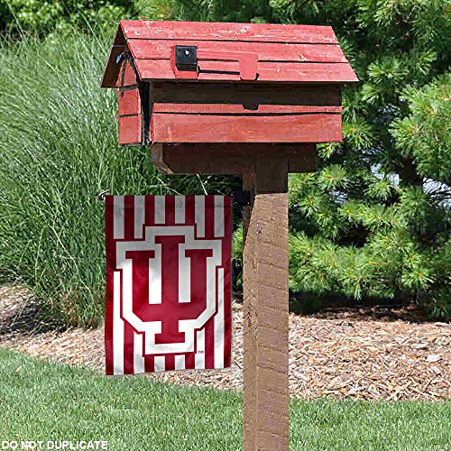 Indiana Hoosiers Candy Stripe Garden Flag and Yard Banner - 757 Sports Collectibles