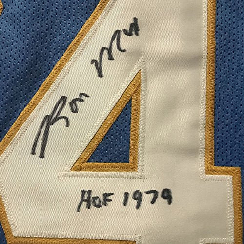 Framed Autographed/Signed Ron Mix"HOF 1979" 33x42 San Diego Chargers Powder Blue Football Jersey JSA COA - 757 Sports Collectibles