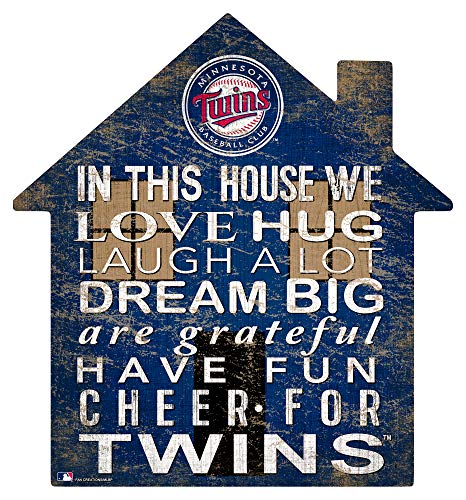 Fan Creations MLB Minnesota Twins Unisex Minnesota Twins House Sign, Team Color, 12 inch - 757 Sports Collectibles
