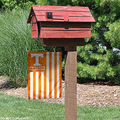 College Flags & Banners Co. Tennessee Volunteers Garden Flag with USA Stars and Stripes Nation - 757 Sports Collectibles