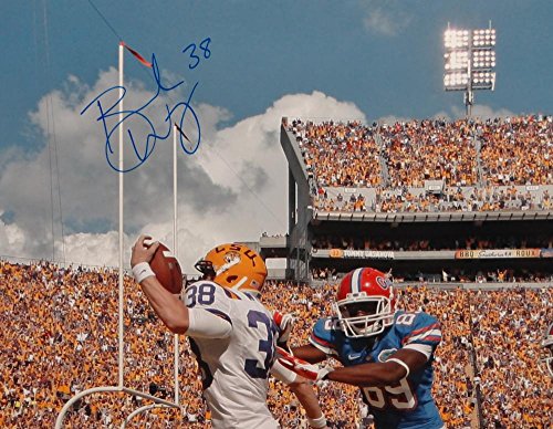 Brad Wing Autographed LSU Tigers 16x20 TD Run Photo- JSA Witnessed Auth - 757 Sports Collectibles