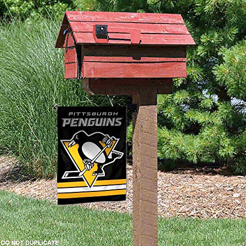 WinCraft Pittsburgh Penguins Double Sided Garden Flag - 757 Sports Collectibles