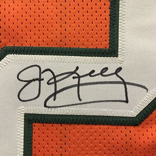 Framed Autographed/Signed Jim Kelly 33x42 Miami Hurricanes Orange College Football Jersey JSA COA - 757 Sports Collectibles