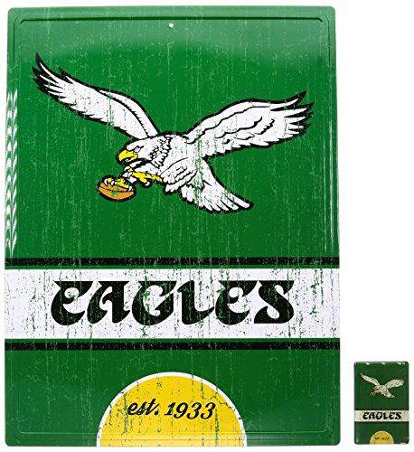 Philadelphia Eagles Tin Sign & Magnet Set 12"x16" - 757 Sports Collectibles