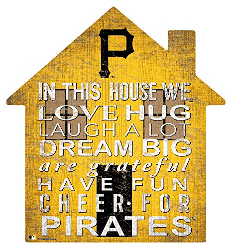Fan Creations MLB Pittsburgh Pirates Unisex Pittsburgh Pirates House Sign, Team Color, 12 inch - 757 Sports Collectibles
