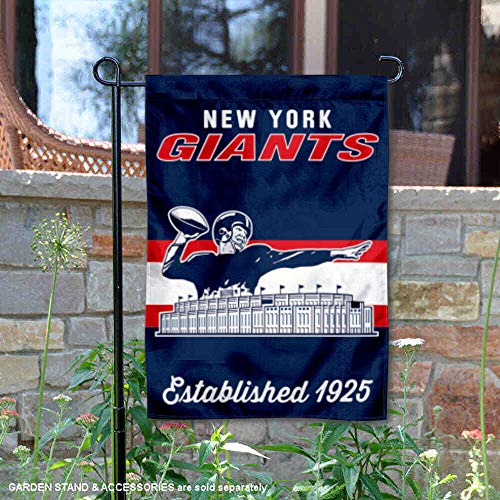 WinCraft Giants Throwback Retro Vintage Garden Flag Double Sided Banner - 757 Sports Collectibles