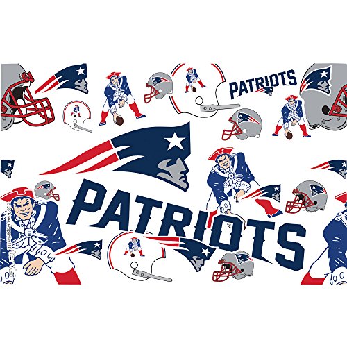 Tervis Made in USA Double Walled NFL New England Patriots Insulated Tumbler Cup Keeps Drinks Cold & Hot, 16oz, All Over - 757 Sports Collectibles