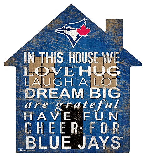 Fan Creations MLB Toronto Blue Jays Unisex Toronto Blue Jays House Sign, Team Color, 12 inch - 757 Sports Collectibles