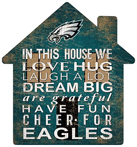 Fan Creations NFL Philadelphia Eagles Unisex Philadelphia Eagles House Sign, Team Color, 12 inch - 757 Sports Collectibles