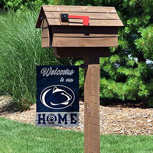 College Flags & Banners Co. Penn State Nittany Lions Welcome to Our Home Double Sided Garden Yard Flag - 757 Sports Collectibles