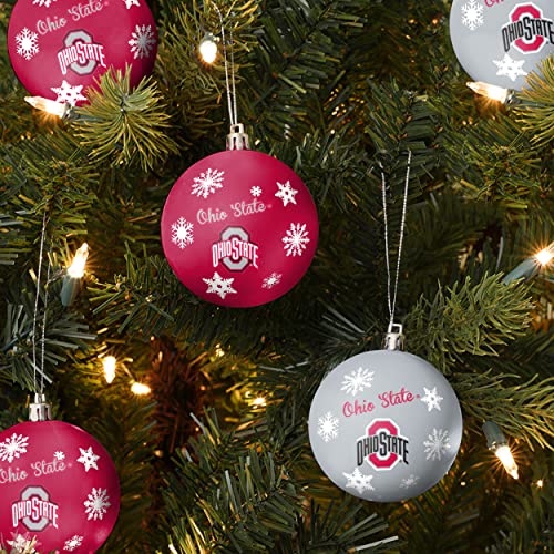 FOCO Ohio State Buckeyes NCAA 5 Pack Shatterproof Ball Ornament Set - 757 Sports Collectibles