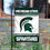 College Flags & Banners Co. Michigan State Spartans Garden Flag - 757 Sports Collectibles