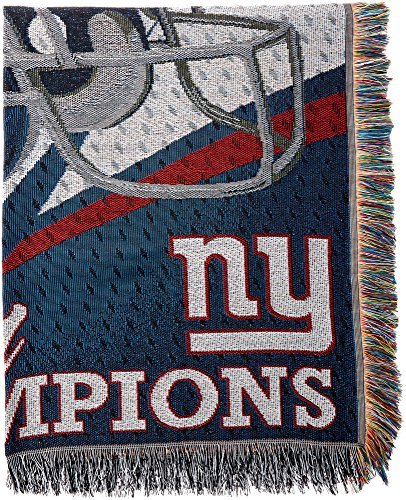 NORTHWEST NFL New York Giants Woven Tapestry Throw Blanket, 48" x 60", Commemorative - 757 Sports Collectibles