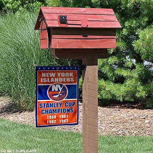 WinCraft New York Islanders 4 Time Stanley Cup Champions Double Sided Garden Flag - 757 Sports Collectibles