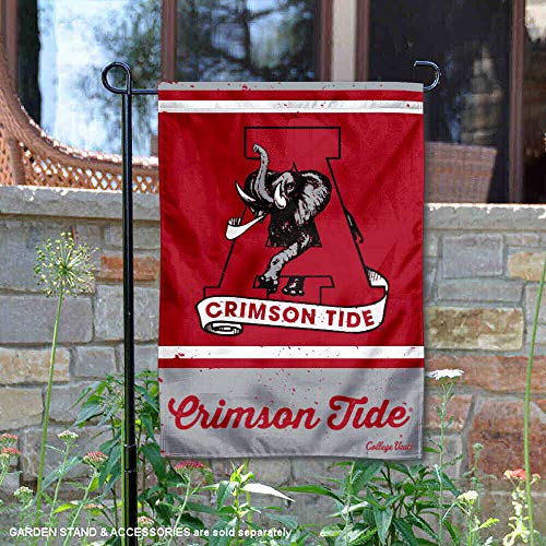 WinCraft Alabama Crimson Tide Vintage Retro Throwback Garden Flag - 757 Sports Collectibles