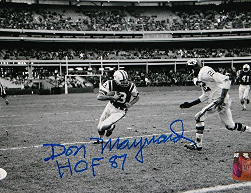 Don Maynard Autographed 8x10 NY Jets Against Chiefs Photo W/ HOF- JSA W Auth - 757 Sports Collectibles