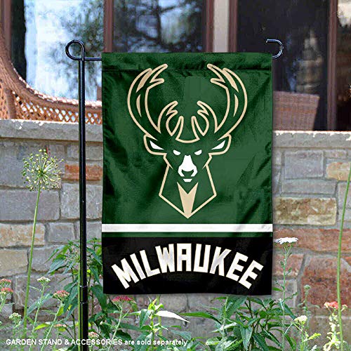 WinCraft Milwaukee Bucks Double Sided Garden Flag - 757 Sports Collectibles
