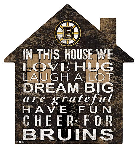 Fan Creations NHL Boston Bruins Unisex Bruins House Sign, Team Color, 12 inch - 757 Sports Collectibles