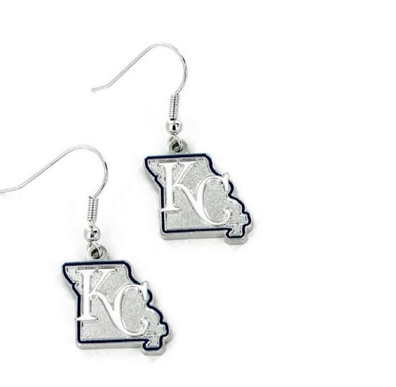 Kansas City Royals Earrings State Design - Special Order - 757 Sports Collectibles