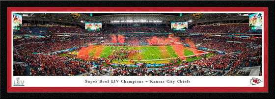 Kansas City Chiefs Super Bowl LIV 54 Champions Super Bowl 54 Celebration Panorama - Select Frame