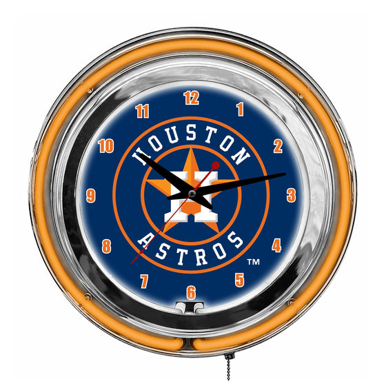 Houston Astros 14" Neon Clock