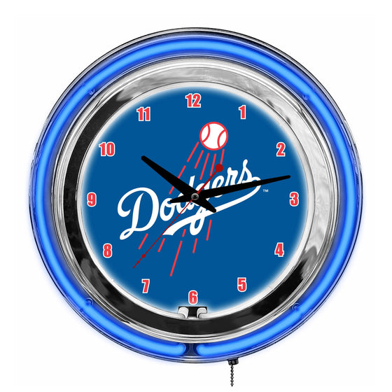Los Angeles Dodgers 14" Neon Clock