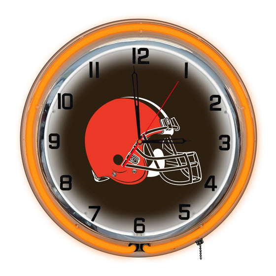 Cleveland Browns 18" Neon Clock