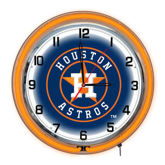 Houston Astros 18" Neon Clock