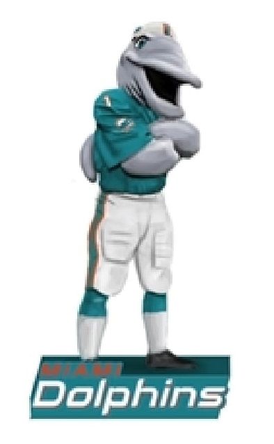 Preorder - NFL Miami Dolphins 12" Mascot Statue - Ships in August