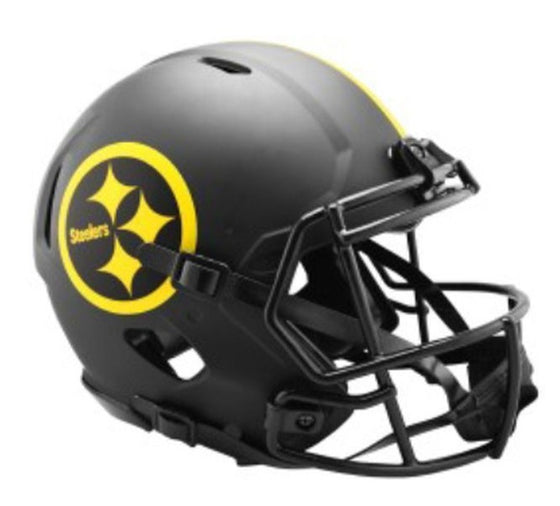 Preorder - Pittsburgh Steelers Eclipse Riddell Alternative Speed Mini Helmet - Ships in March