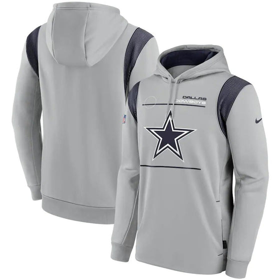 Dallas Cowboys 2021 Nike Sideline Performance Sweatshirt Grey - Mens M-3XL - 757 Sports Collectibles