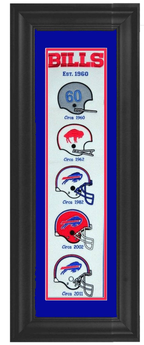 Buffalo Bills Framed Fan Favorite Heritage Banner 12x34 - 757 Sports Collectibles