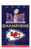 Trends International NFL Kansas City Chiefs - Super Bowl LVIII Team Logo Wall Poster with Magnetic Frame - 757 Sports Collectibles