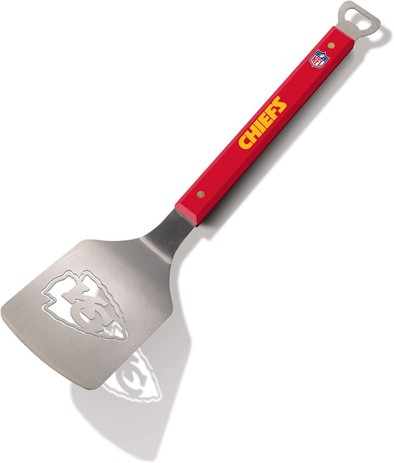YouTheFan NFL 18" Stainless Steel Sportula (Spatula) with Bottle Opener (Kansas City Chiefs)