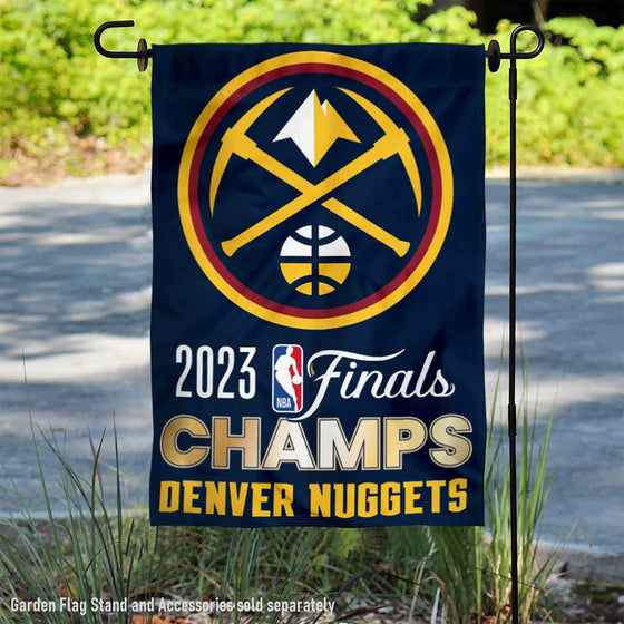 Denver Nuggets 2022 2023 Finals NBA Champions Double Sided Garden Flag Banner - 757 Sports Collectibles