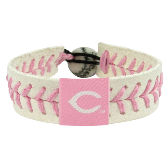 Cincinnati Reds Bracelet Baseball Pink CO - 757 Sports Collectibles