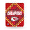 Rico Industries NFL Football Kansas City Chiefs 2024 Super Bowl LVIII Champions 8.5" x 11" Carbon Fiber Metal Parking Sign - Great for Man Cave, Bed Room, Office, Home Décor - 757 Sports Collectibles